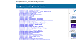 Desktop Screenshot of managementconsultingcourses.com